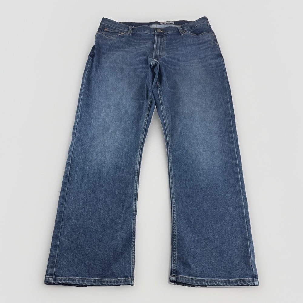 Wrangler Relaxed Boot Jeans Mens 38x30 Blue Denim Pants Stretch Medium Western